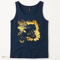 Honeybee And Bumble Bee For American Hive Beekeepers Tank Top thumb 2