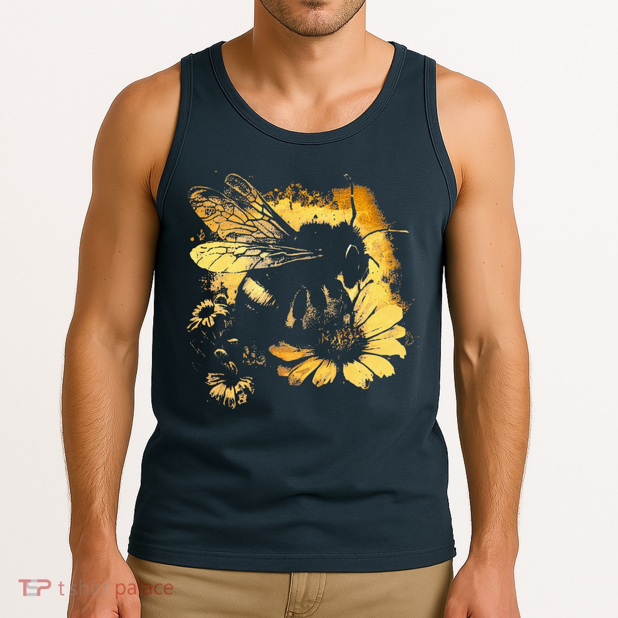 Honeybee And Bumble Bee For American Hive Beekeepers Tank Top