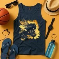 Honeybee And Bumble Bee For American Hive Beekeepers Tank Top thumb 4