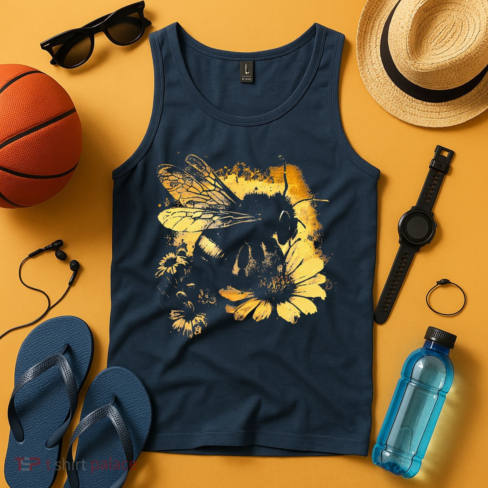 Honeybee And Bumble Bee For American Hive Beekeepers Tank Top