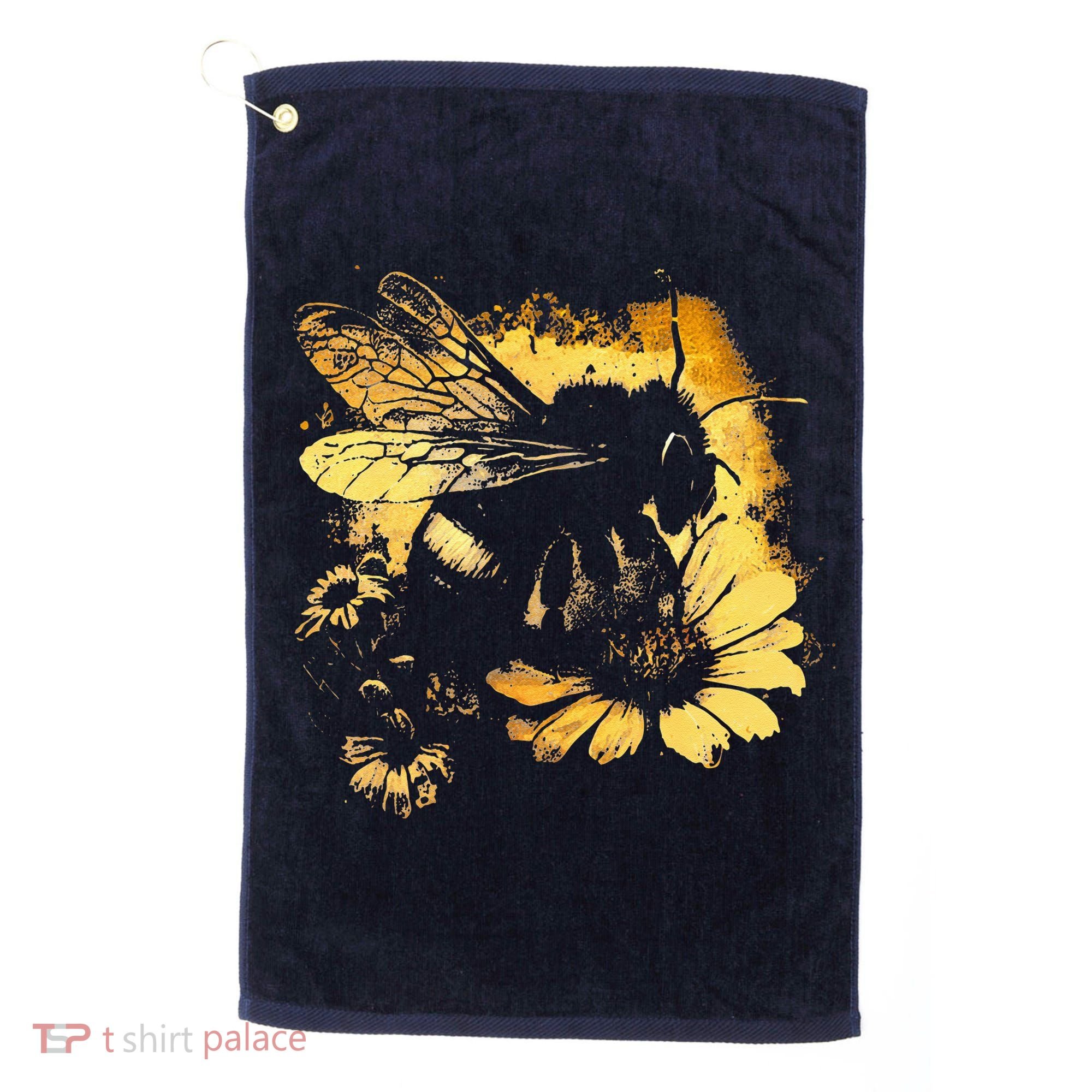 Honeybee And Bumble Bee For American Hive Beekeepers Golf Towel