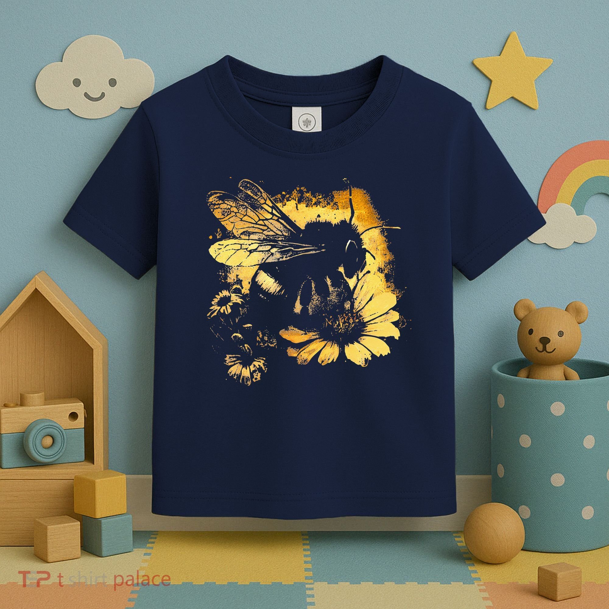 Honeybee And Bumble Bee For American Hive Beekeepers Toddler T-Shirt