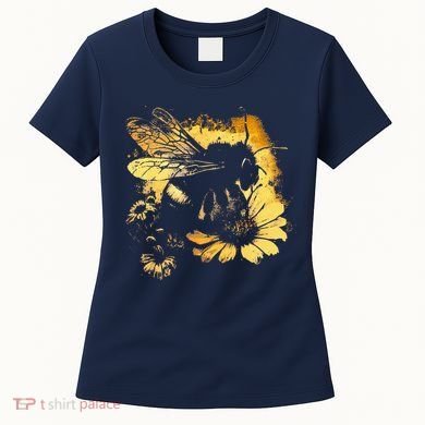 Honeybee And Bumble Bee For American Hive Beekeepers Women's T-Shirt