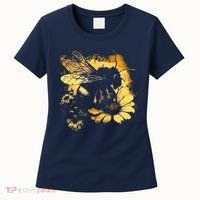Honeybee And Bumble Bee For American Hive Beekeepers Women's T-Shirt thumb 0
