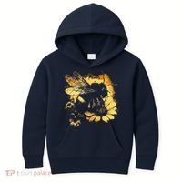 Honeybee And Bumble Bee For American Hive Beekeepers Kids Hoodie thumb 0