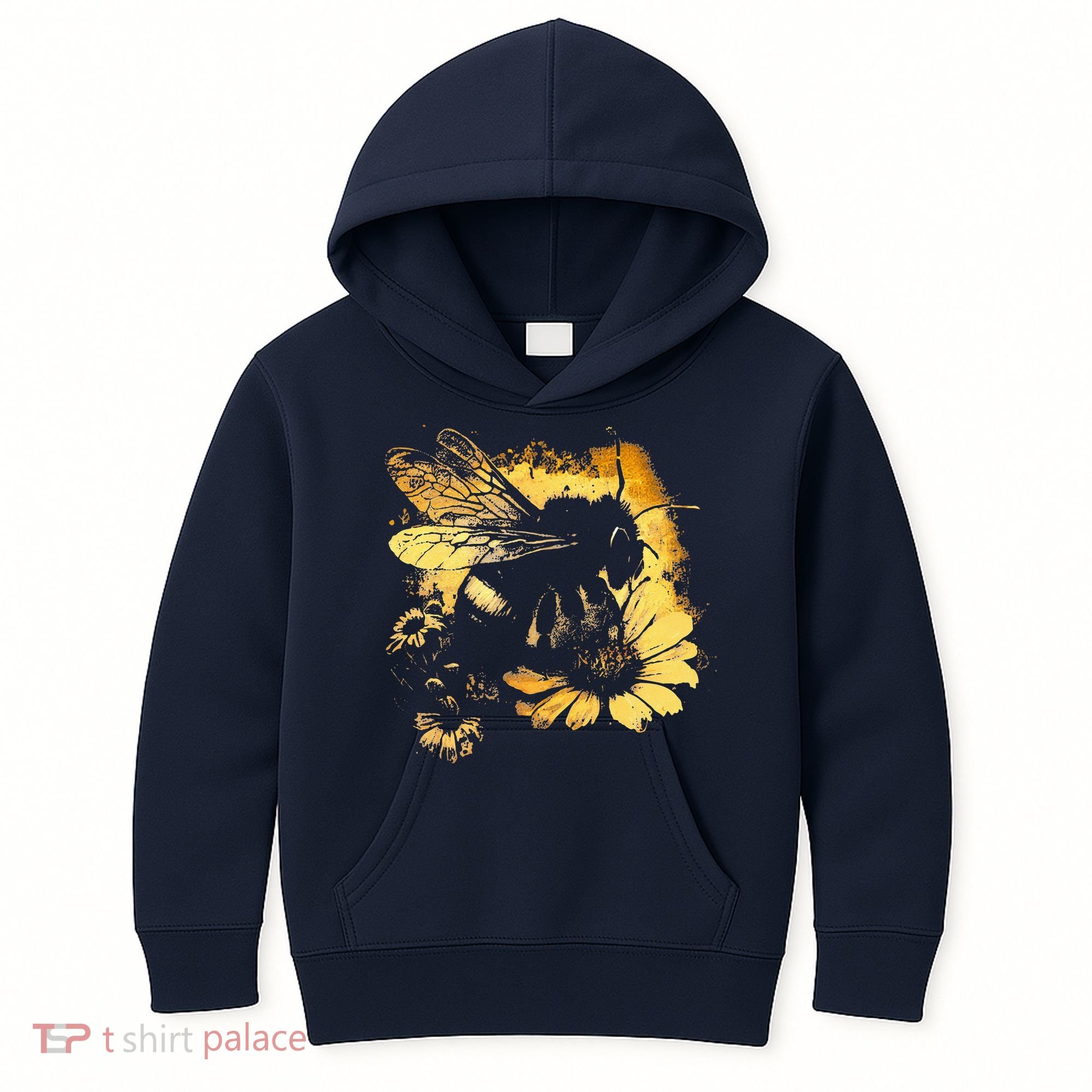 Honeybee And Bumble Bee For American Hive Beekeepers Kids Hoodie