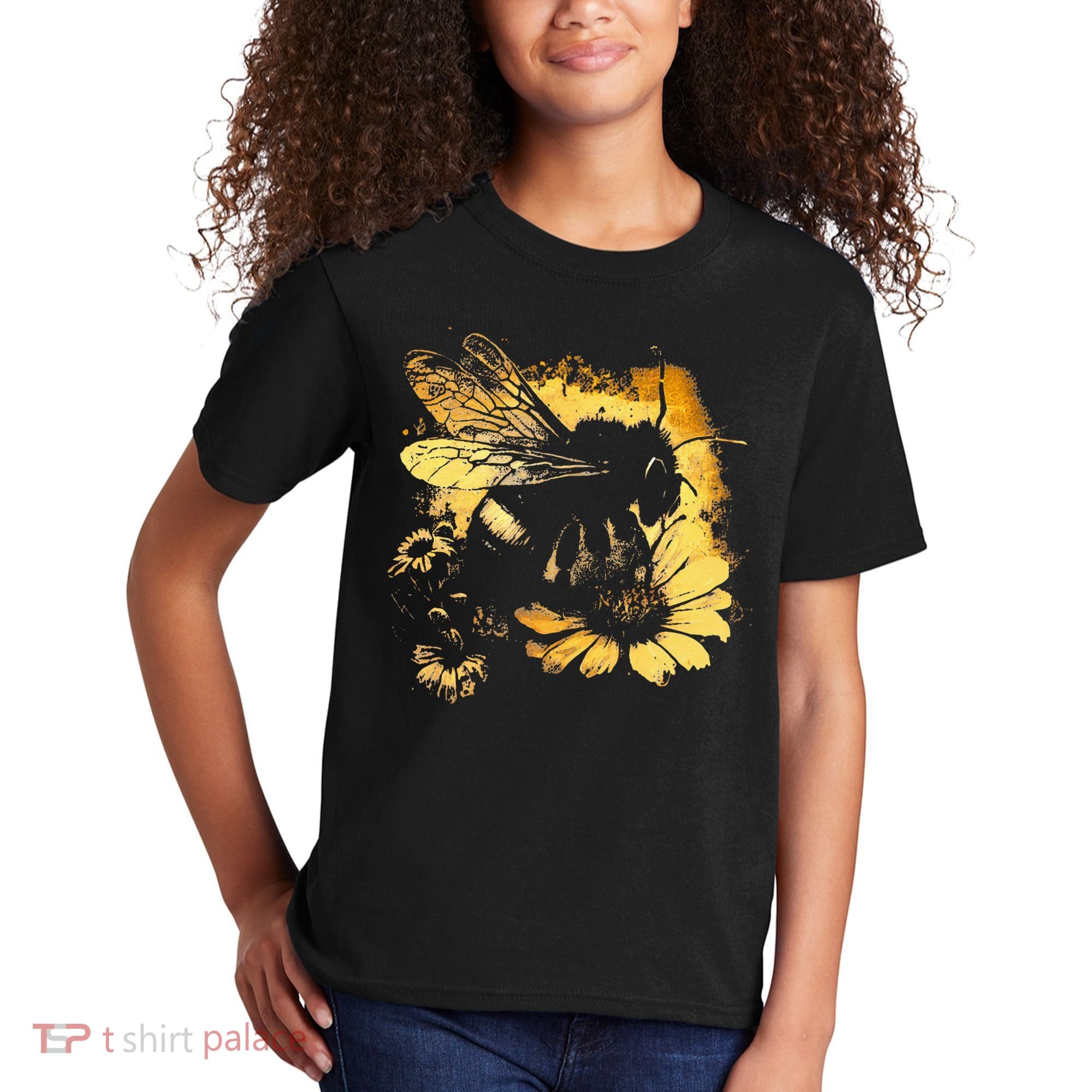 Honeybee And Bumble Bee For American Hive Beekeepers Kids T-Shirt