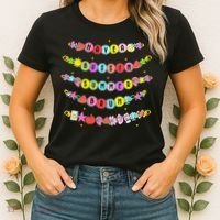 Have A Bussin Summer Bruh Riendship Bracelets Teacher Women's T-Shirt thumb 2