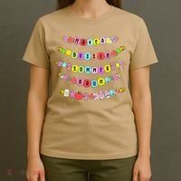 Have A Bussin Summer Bruh Riendship Bracelets Teacher T-Shirt thumb 4