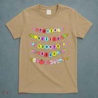Have A Bussin Summer Bruh Riendship Bracelets Teacher T-Shirt thumb 5