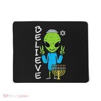 Hanukkah Alien Believe Chanukah Jewish Space Women Mousepad thumb 0
