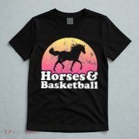 Horse and Basketball  or Horses T-Shirt thumb 5