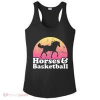 Horse and Basketball  or Horses Ladies PosiCharge Competitor Racerback Tank thumb 0