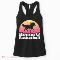 Horse and Basketball  or Horses Women's Tank Top thumb 0