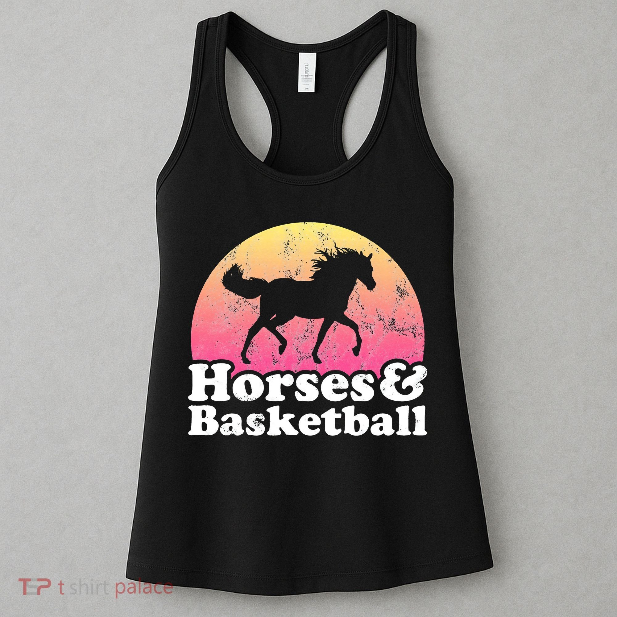 Horse and Basketball  or Horses Women's Tank Top