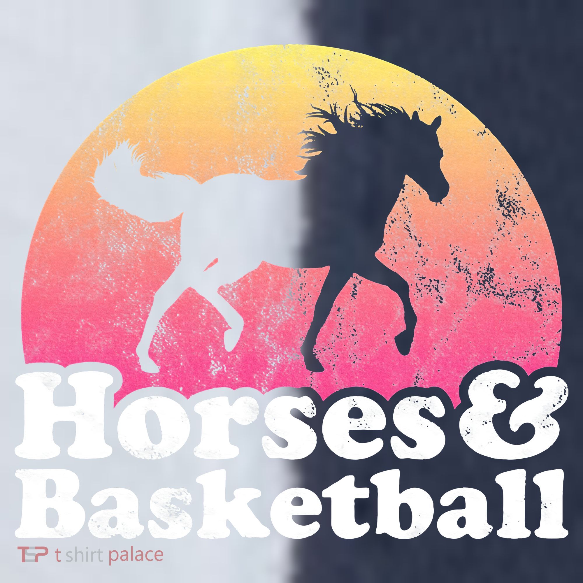 Horse and Basketball  or Horses Sport-Tek Competitor United Soccer Jersey