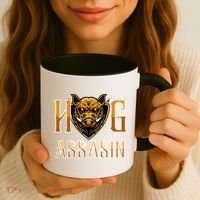 Hog And Boar Assasin Animal Hunter Hog Gift Coffee Mug thumb 3