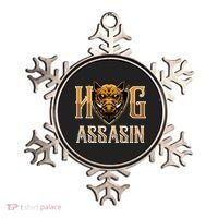 Hog And Boar Assasin Animal Hunter Hog Gift Ornament thumb 0
