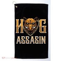 Hog And Boar Assasin Animal Hunter Hog Gift Golf Towel thumb 0