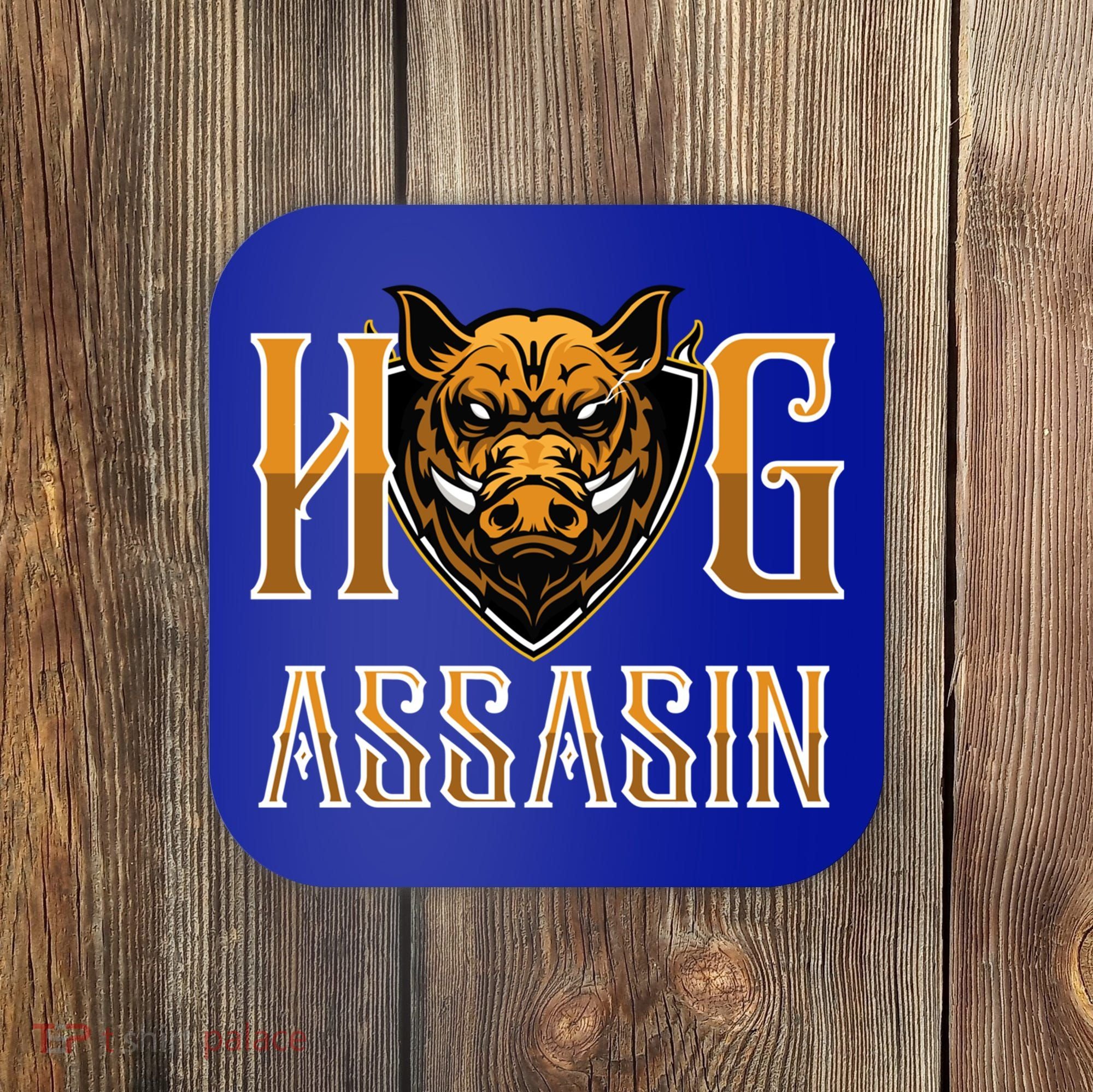 Hog And Boar Assasin Animal Hunter Hog Gift Coaster