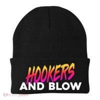 Hookers And Blow Funny Meme Beanie thumb 0