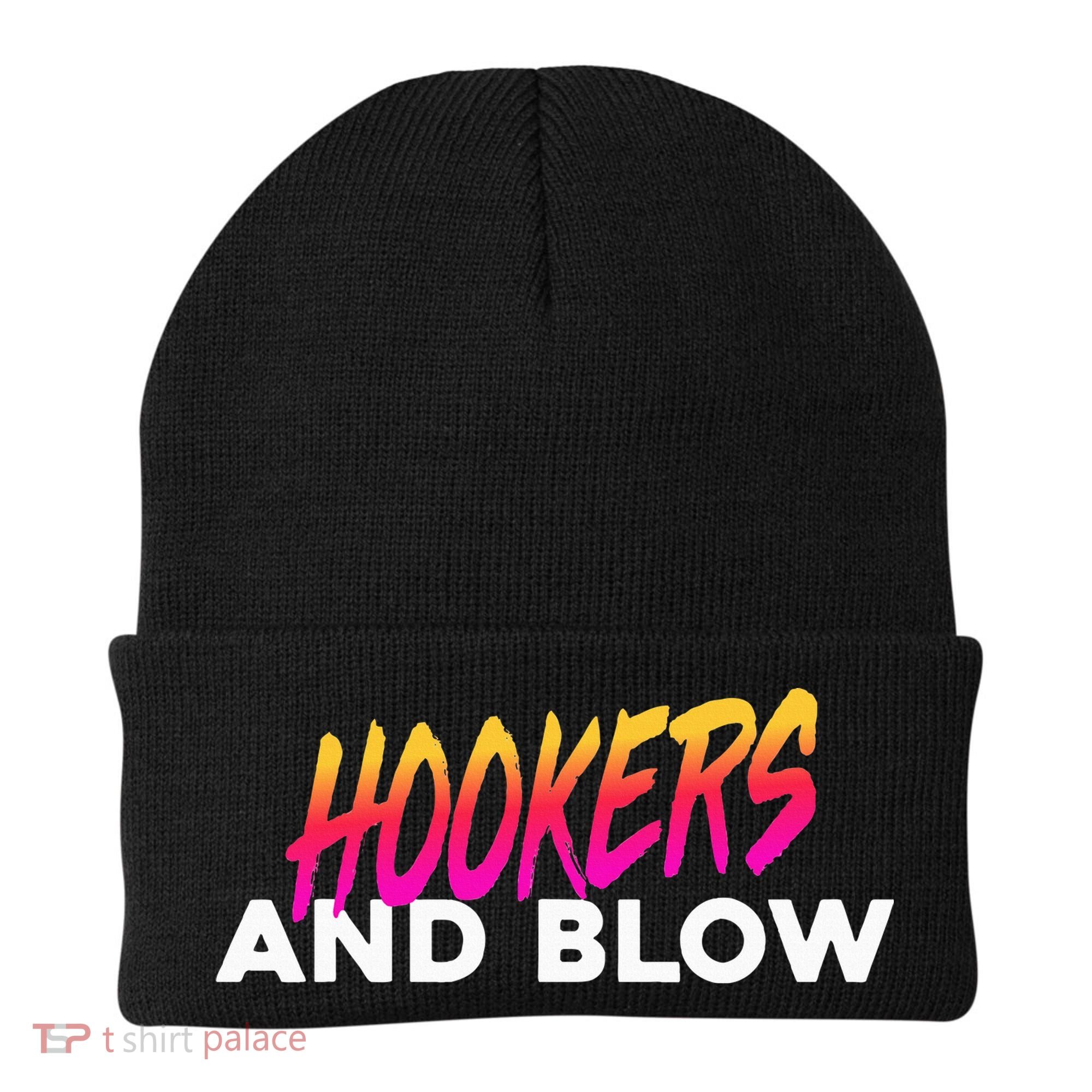 Hookers And Blow Funny Meme Beanie