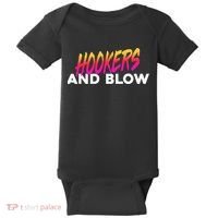 Hookers And Blow Funny Meme Baby Bodysuit thumb 0