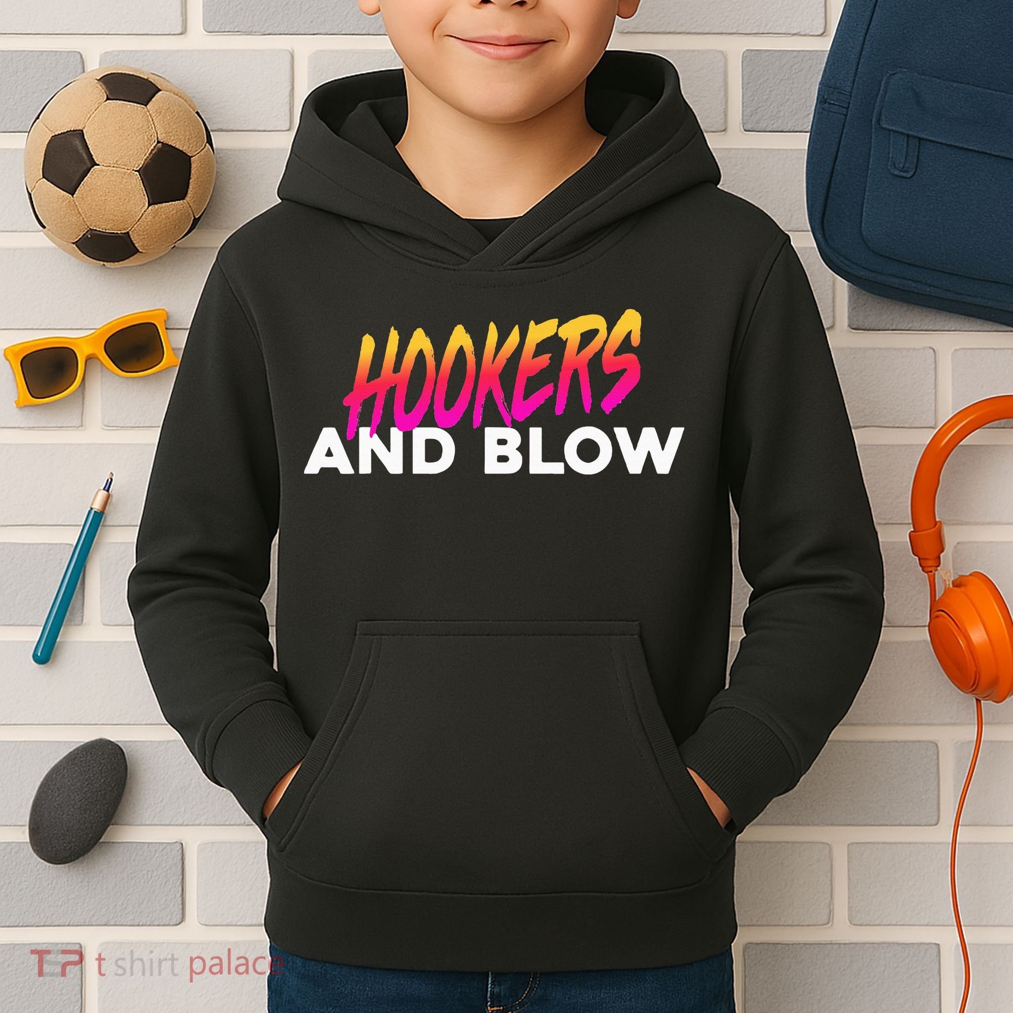 Hookers And Blow Funny Meme Kids Hoodie