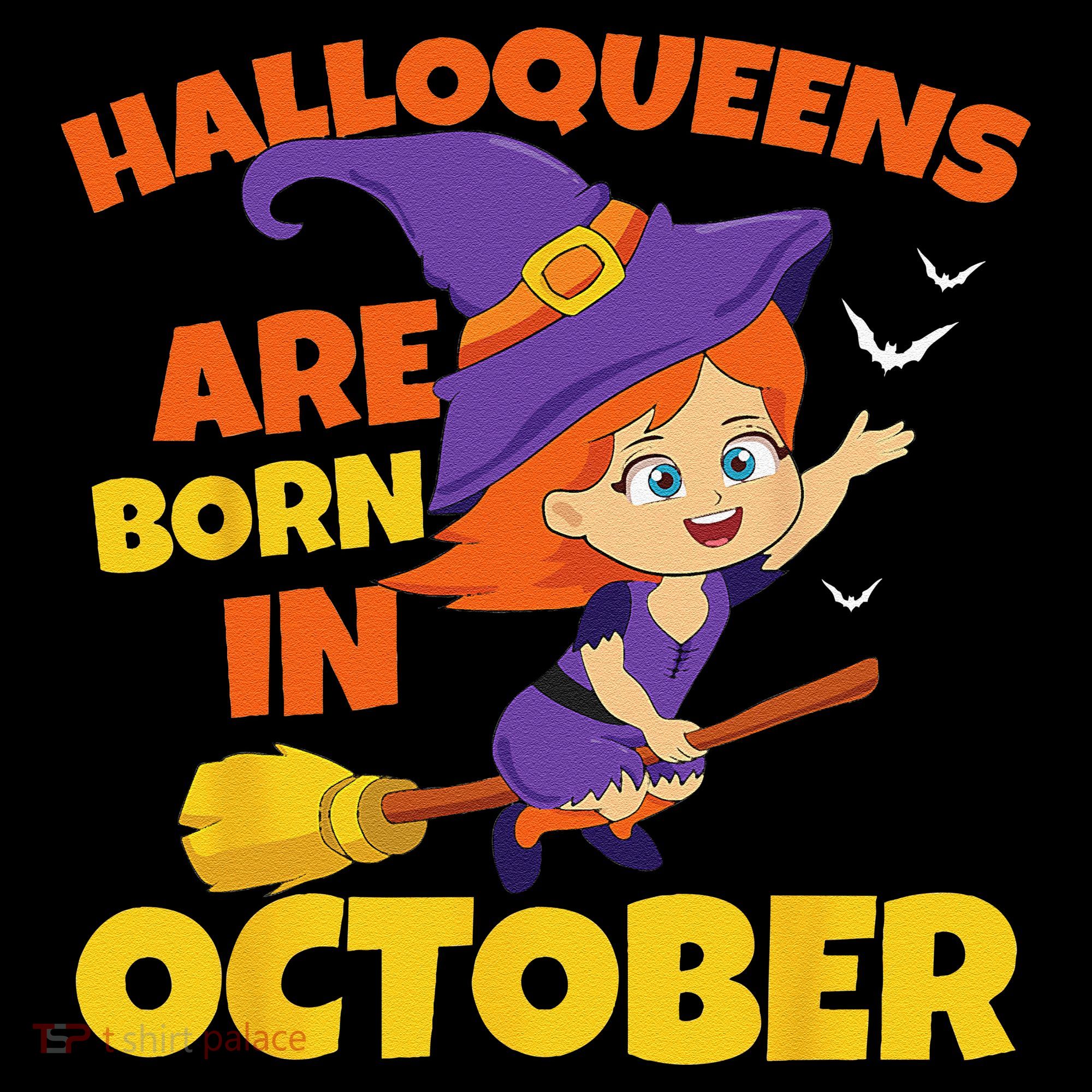 Halloqueens Are Born In October Birthday Halloween Coffee Mug
