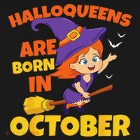 Halloqueens Are Born In October Birthday Halloween Women's Tank Top thumb 5