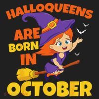 Halloqueens Are Born In October Birthday Halloween Hat thumb 2