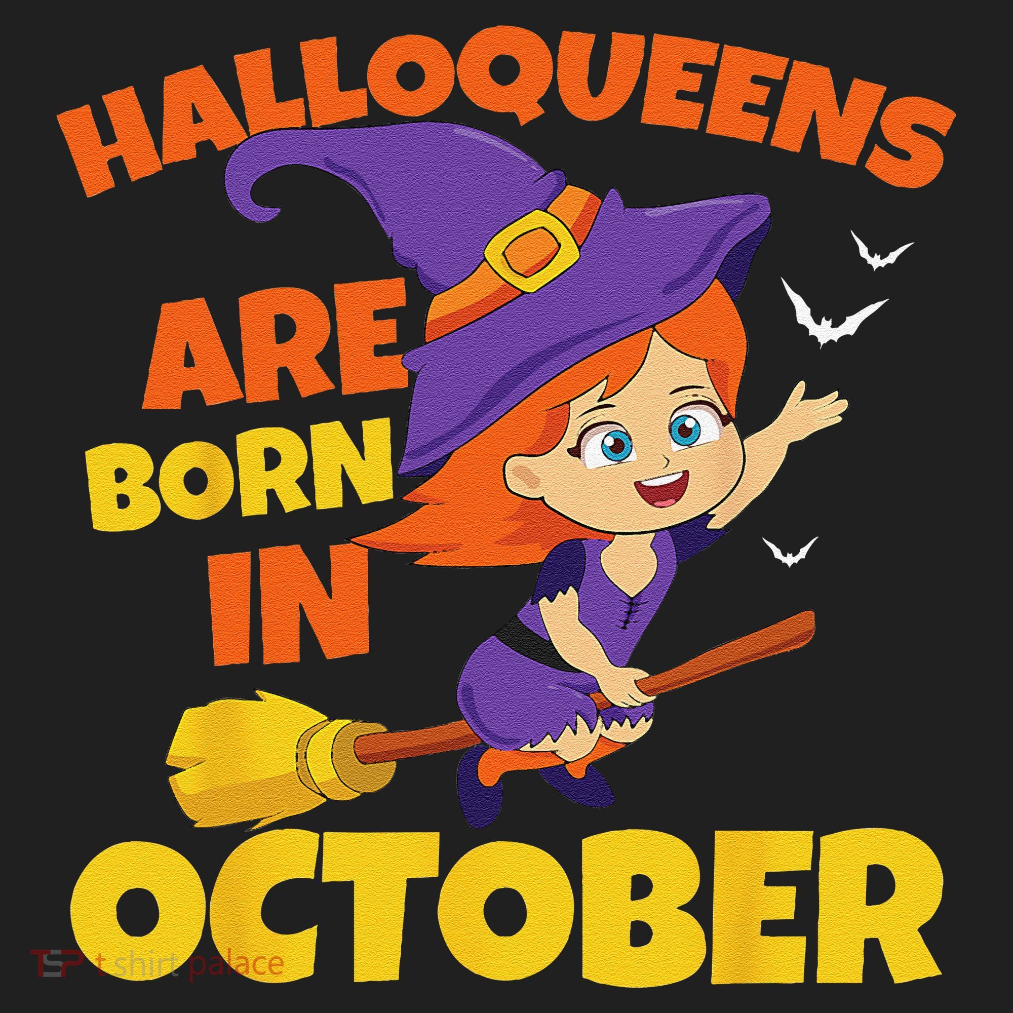 Halloqueens Are Born In October Birthday Halloween Hat
