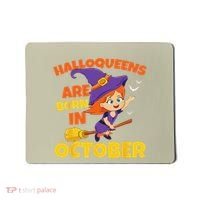 Halloqueens Are Born In October Birthday Halloween Mousepad thumb 0
