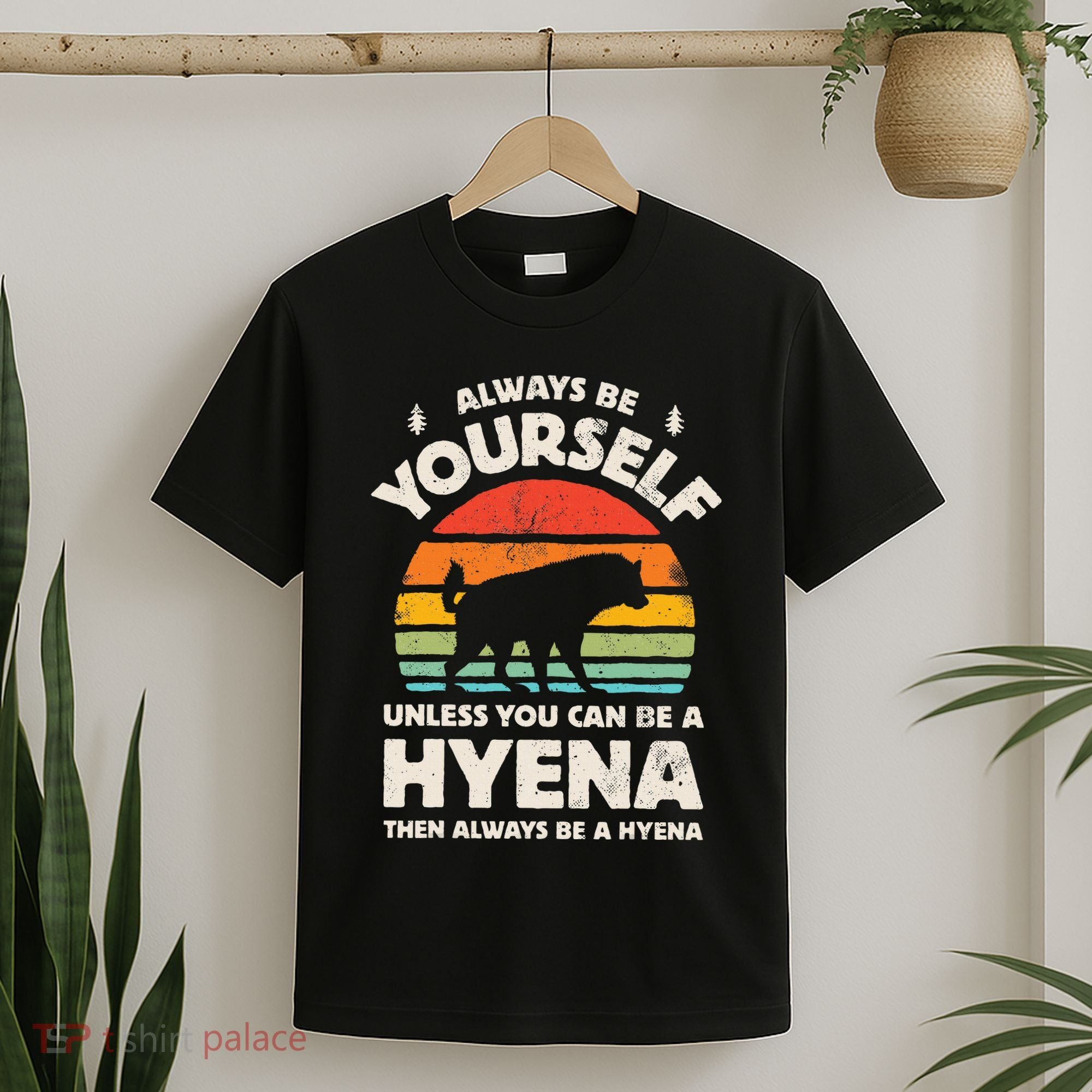 Hyena Always Be Yourself Retro Vintage 70s T-Shirt