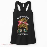 Halloqueens Are Born In October Birthday Women Halloween Women's Tank Top thumb 0
