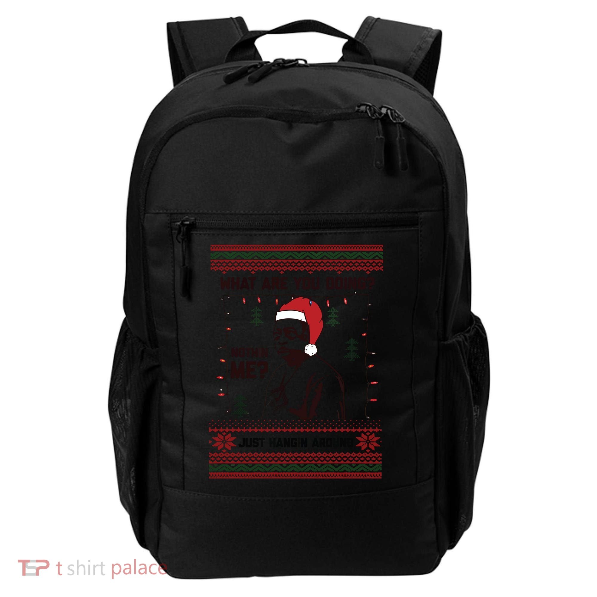 Hanging Around Christmas Sweater Beetlejuice Backpack