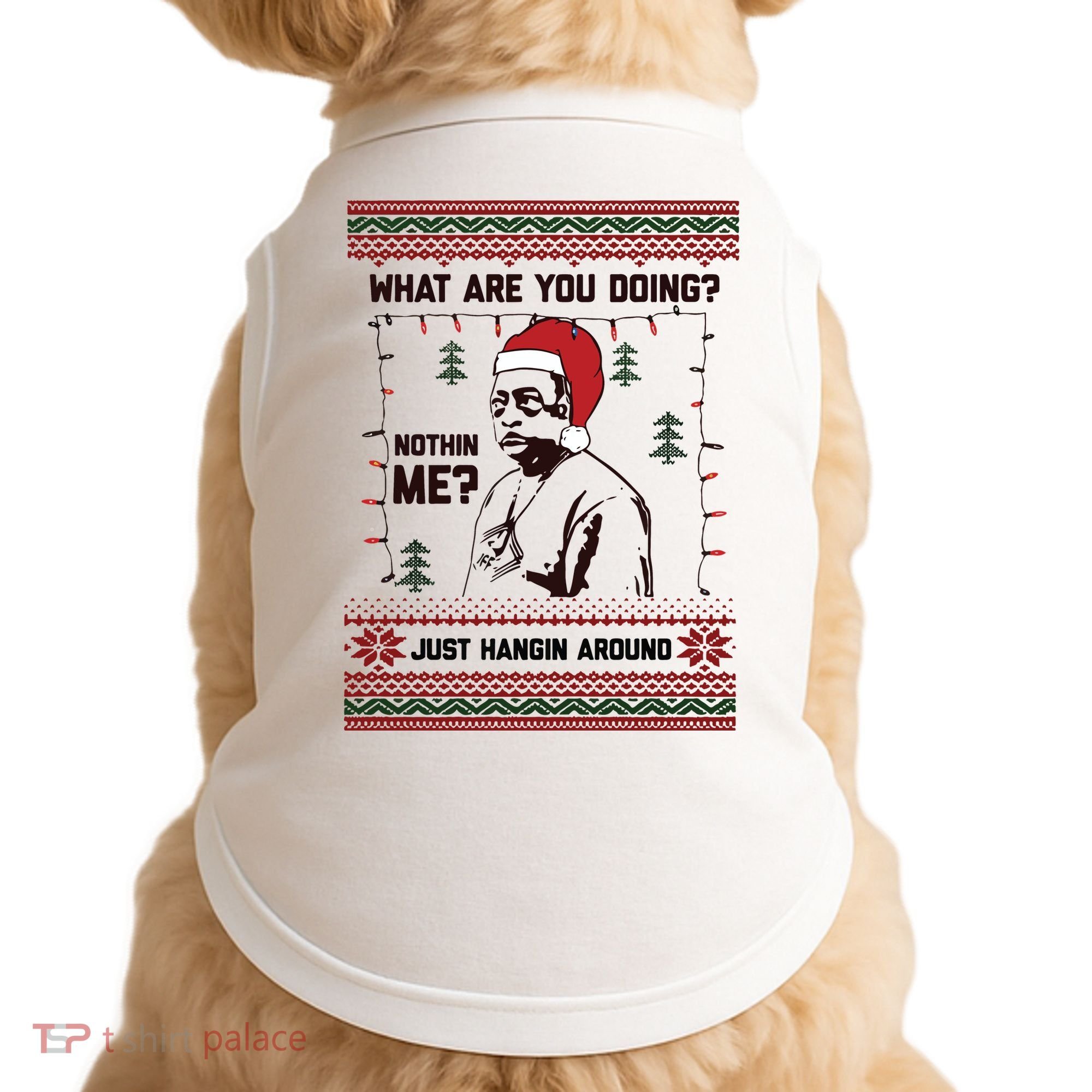 Hanging Around Christmas Sweater Beetlejuice Doggie Tank