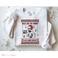 Hanging Around Christmas Sweater Beetlejuice Sweatshirt thumb 2