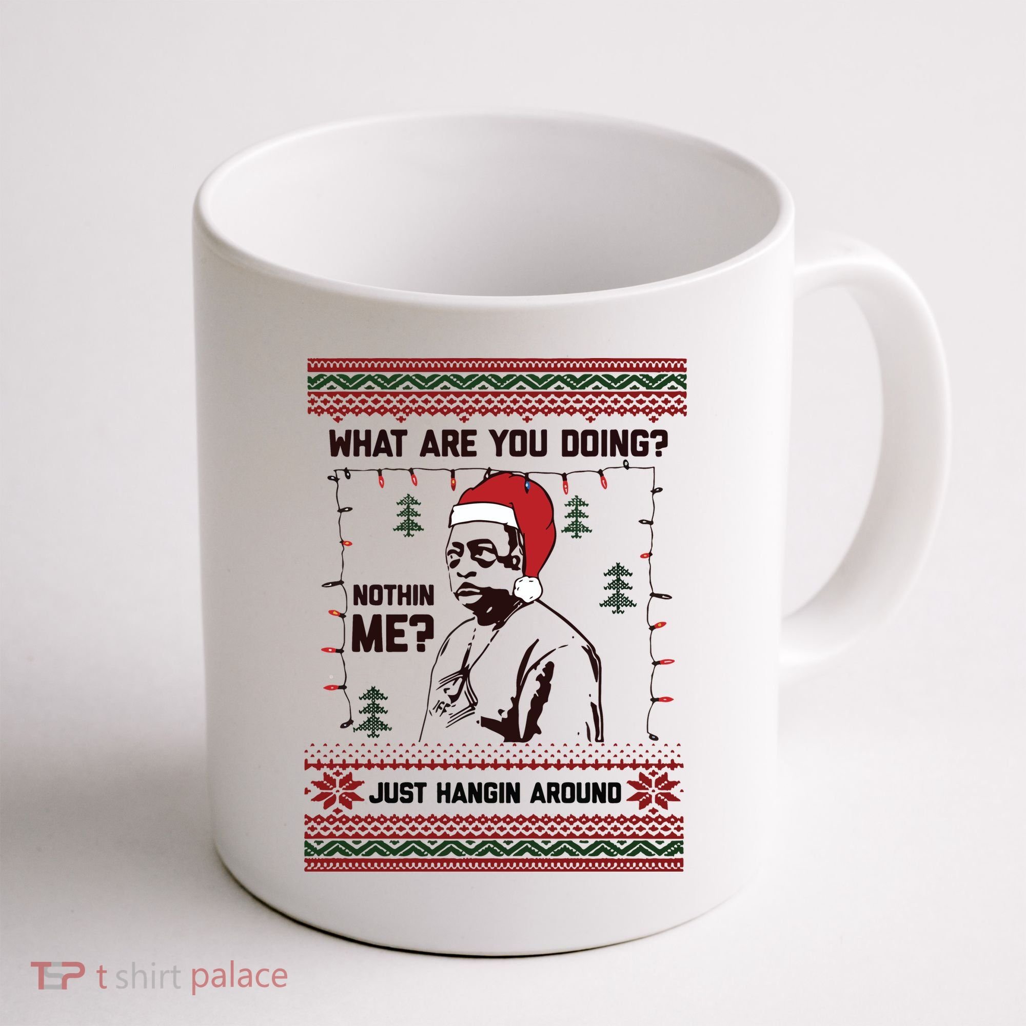 Hanging Around Christmas Sweater Beetlejuice Coffee Mug