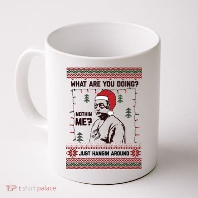 Hanging Around Christmas Sweater Beetlejuice Coffee Mug