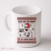 Hanging Around Christmas Sweater Beetlejuice Coffee Mug thumb 0