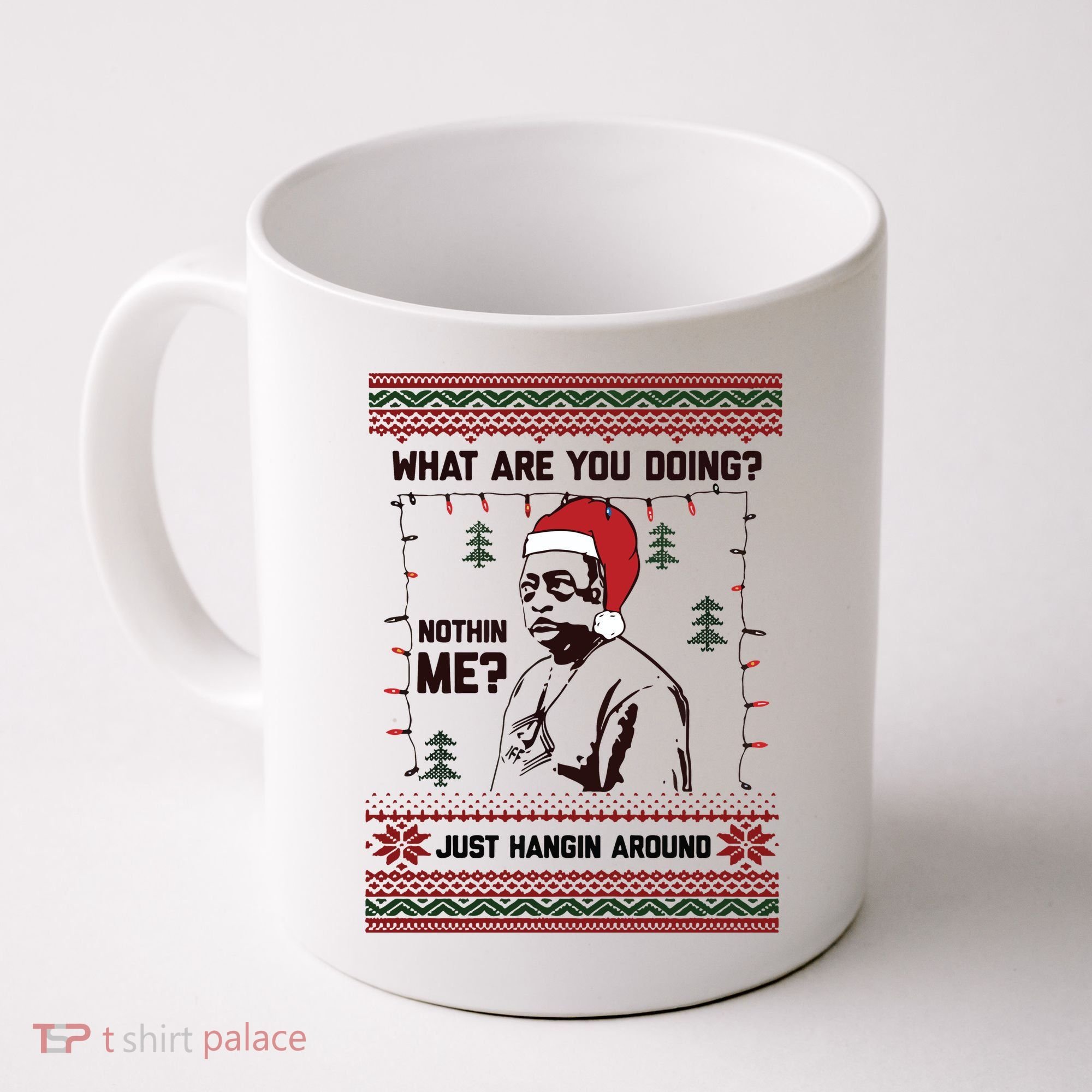 Hanging Around Christmas Sweater Beetlejuice Coffee Mug
