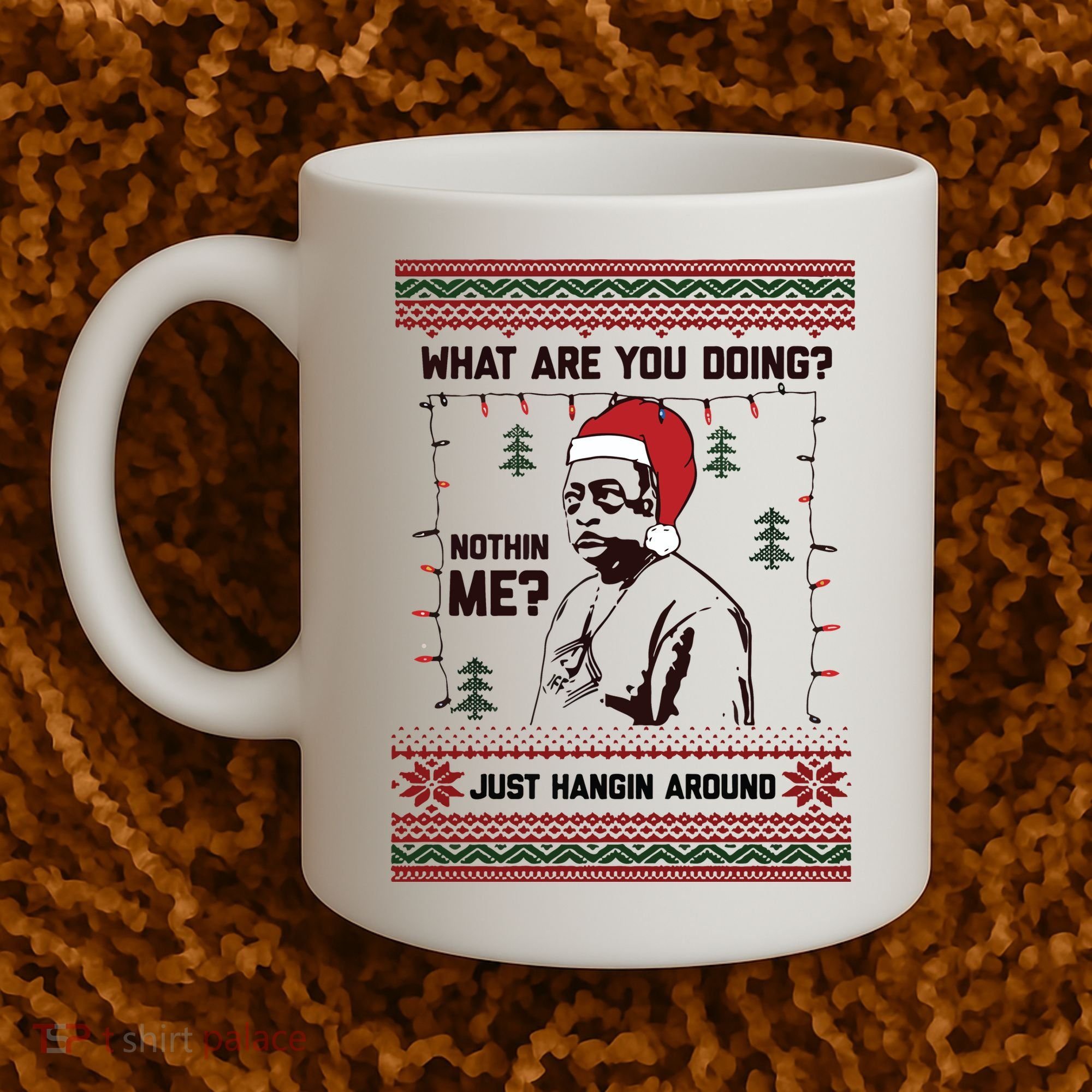 Hanging Around Christmas Sweater Beetlejuice Coffee Mug