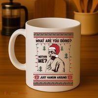 Hanging Around Christmas Sweater Beetlejuice Coffee Mug thumb 4