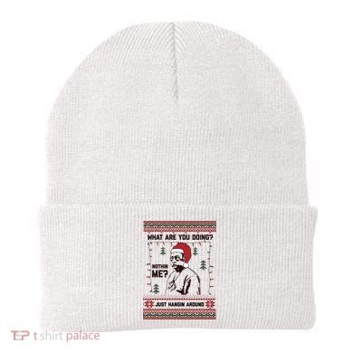 Hanging Around Christmas Sweater Beetlejuice Beanie
