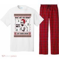 Hanging Around Christmas Sweater Beetlejuice Pajama Set thumb 0