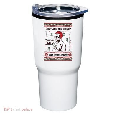 Hanging Around Christmas Sweater Beetlejuice Tumbler
