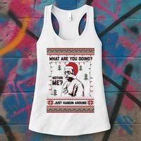 Hanging Around Christmas Sweater Beetlejuice Women's Tank Top thumb 3