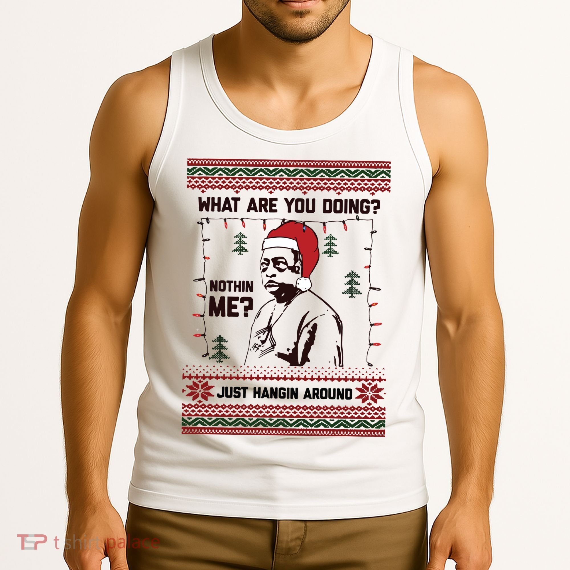 Hanging Around Christmas Sweater Beetlejuice Tank Top