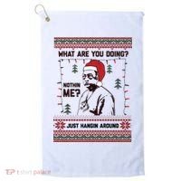 Hanging Around Christmas Sweater Beetlejuice Golf Towel thumb 0
